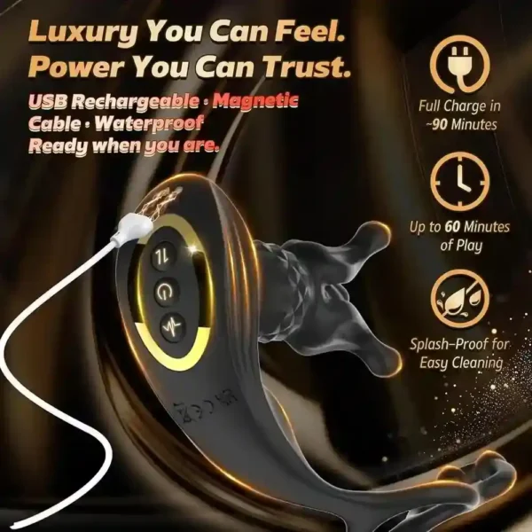 estimulador próstata doble anillo silicona