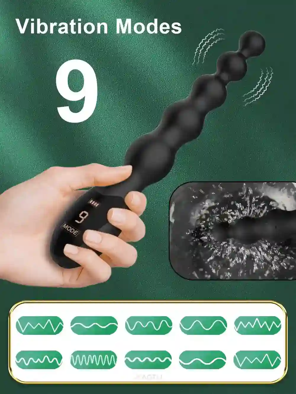 estimulador prostatico vibrador de silicona