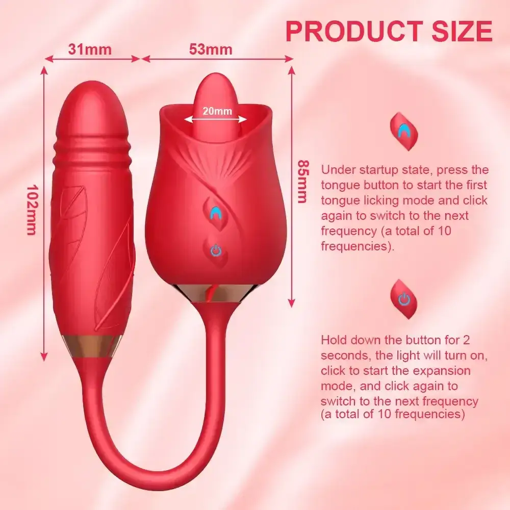 estimulador punto g con lengua vibradora