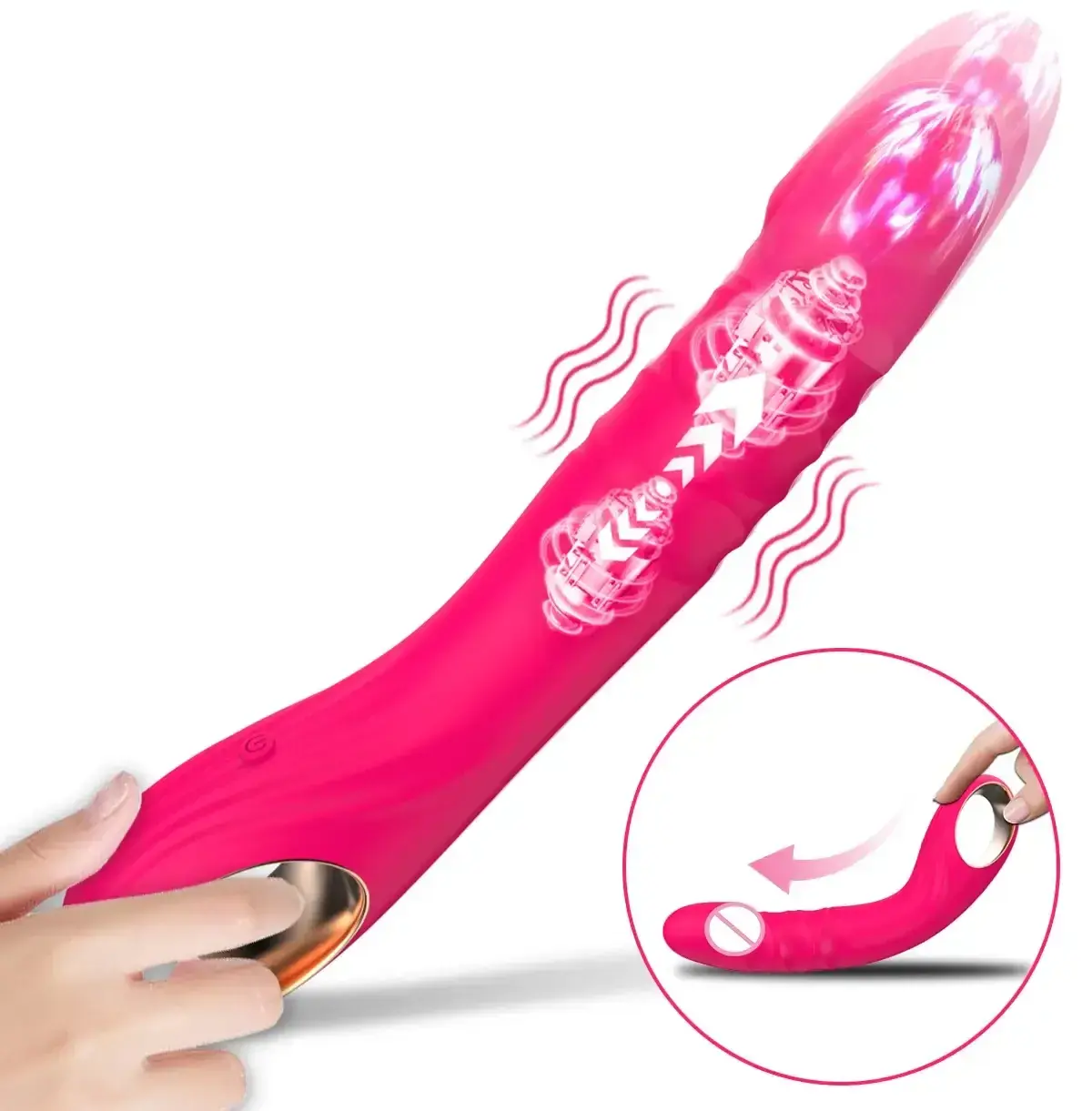 estimulador retractil anal para placer profundo