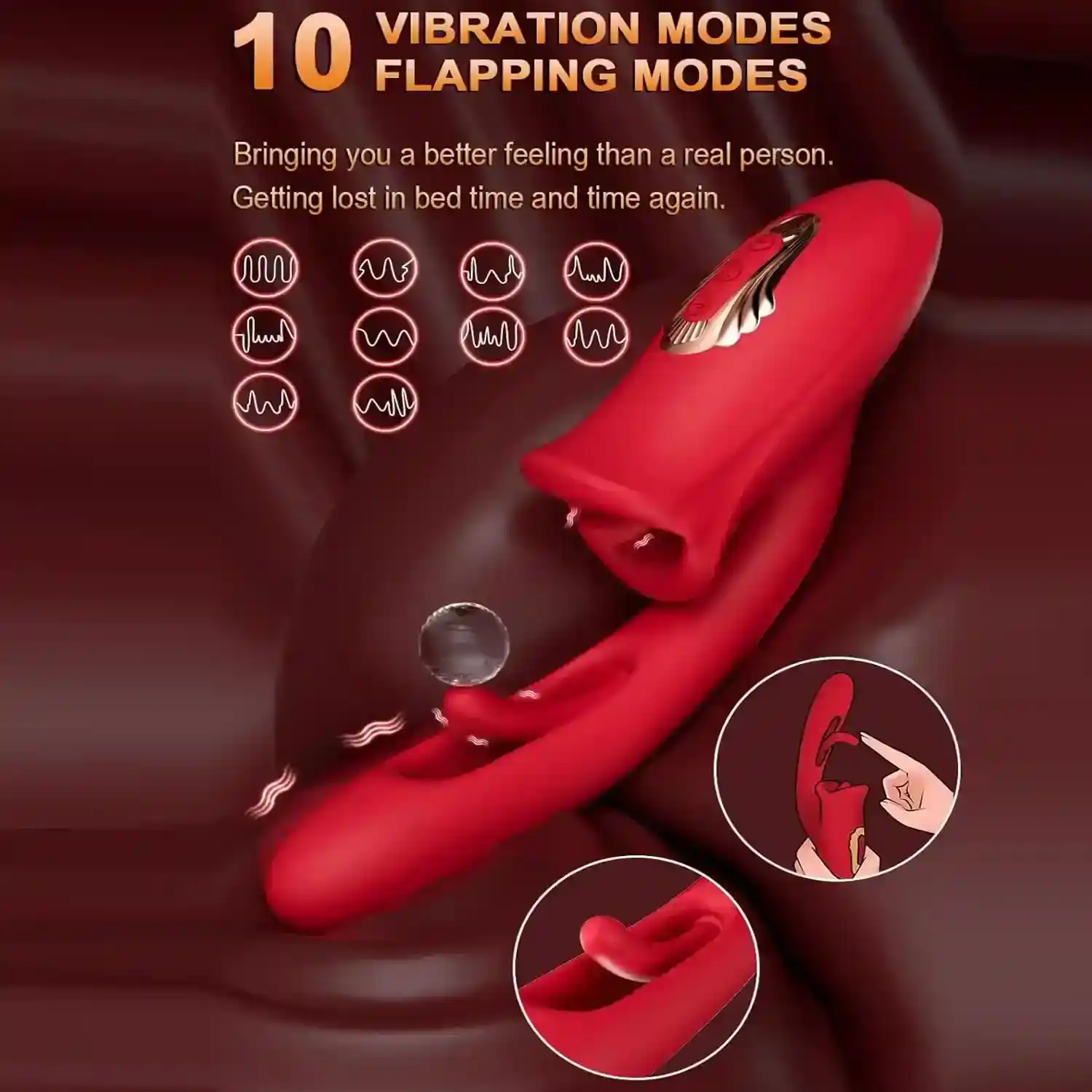 estimulador vaginal silicona diez modos