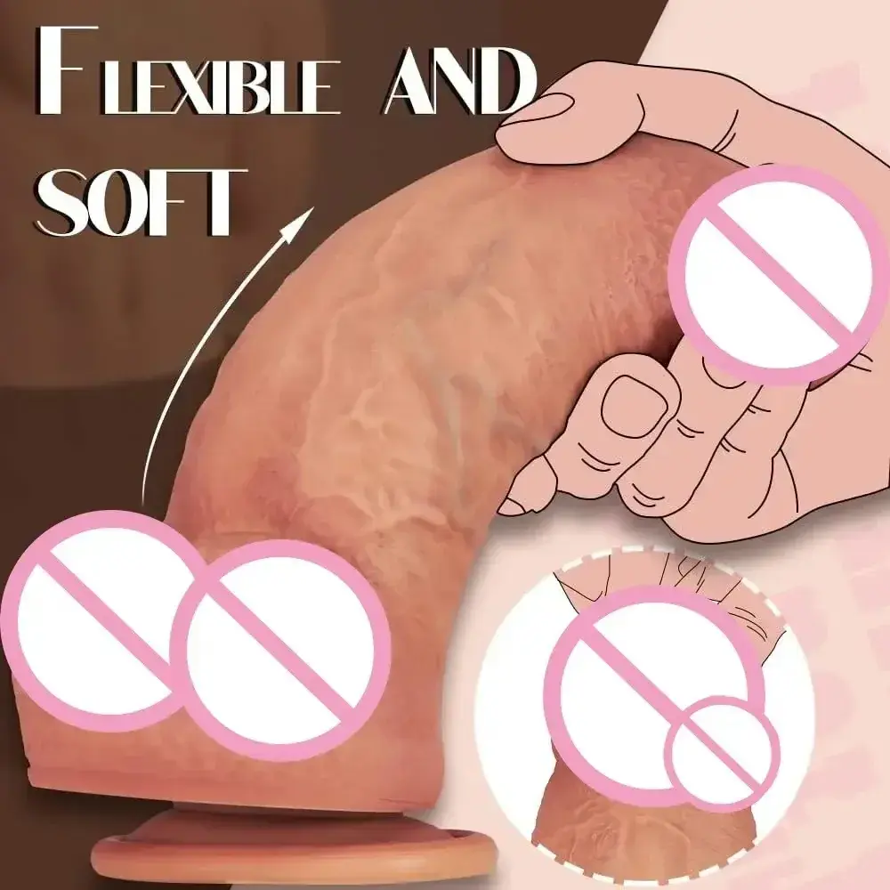 falo con ventosa silicona realista