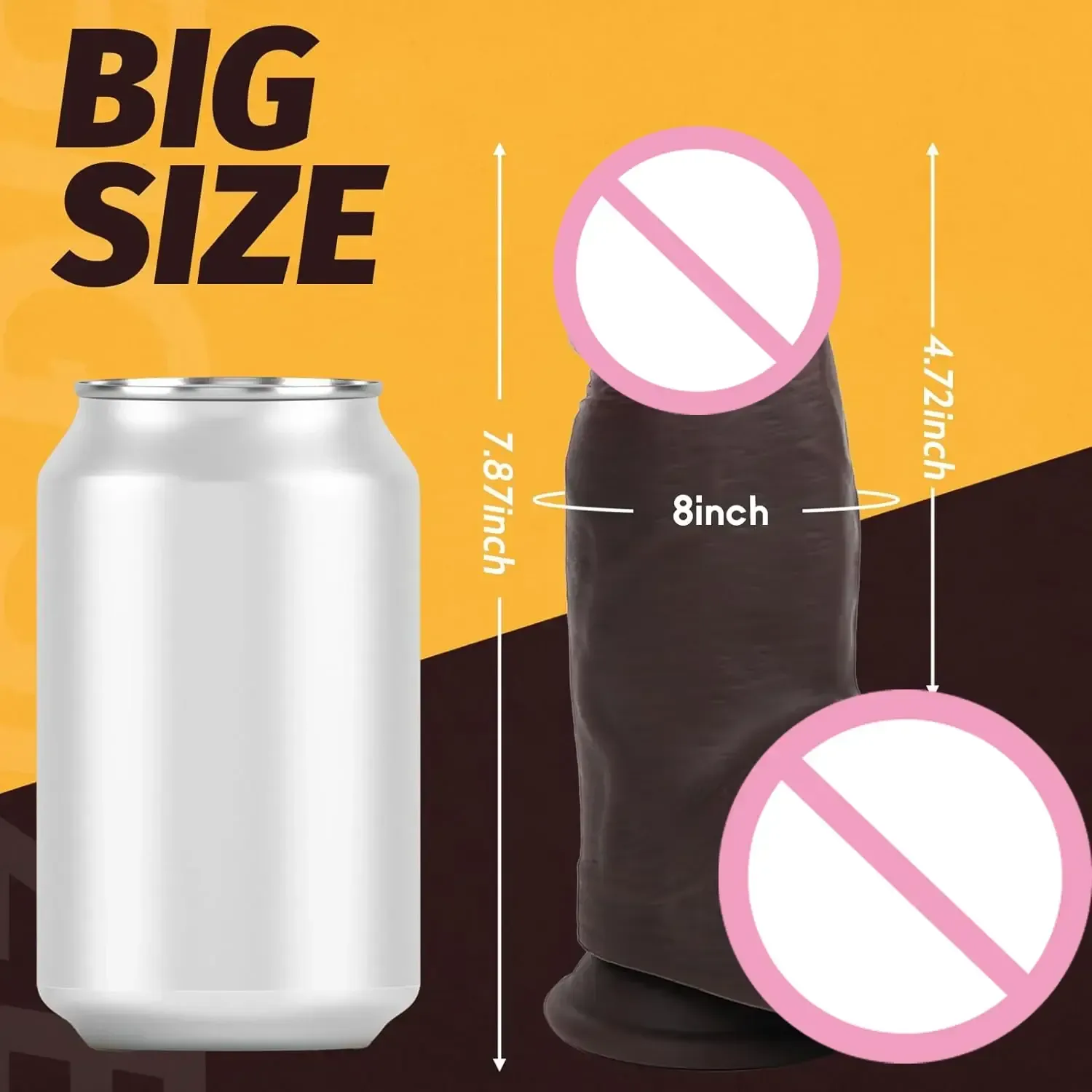 falo de silicona realista grande