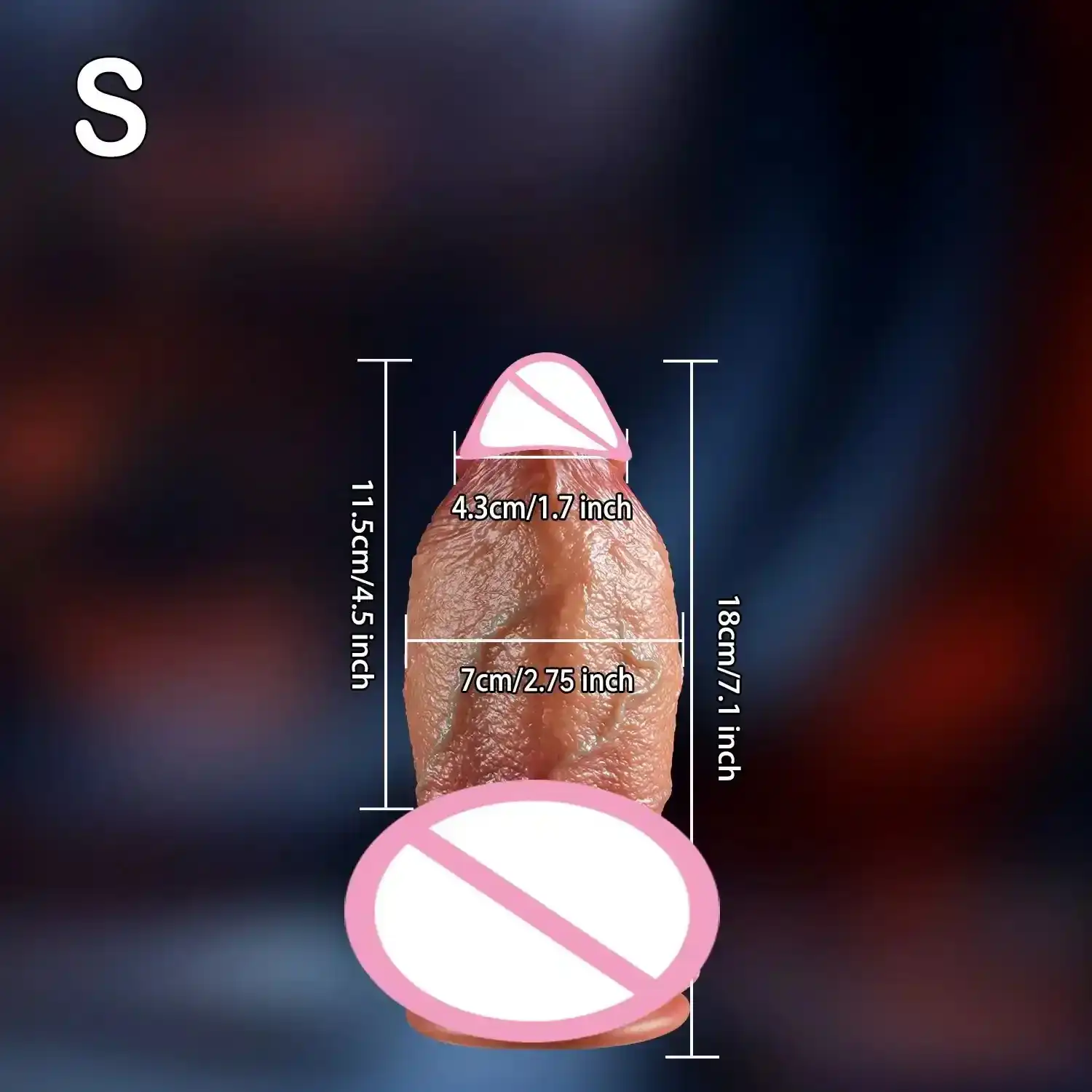 falo grande realista para placer anal