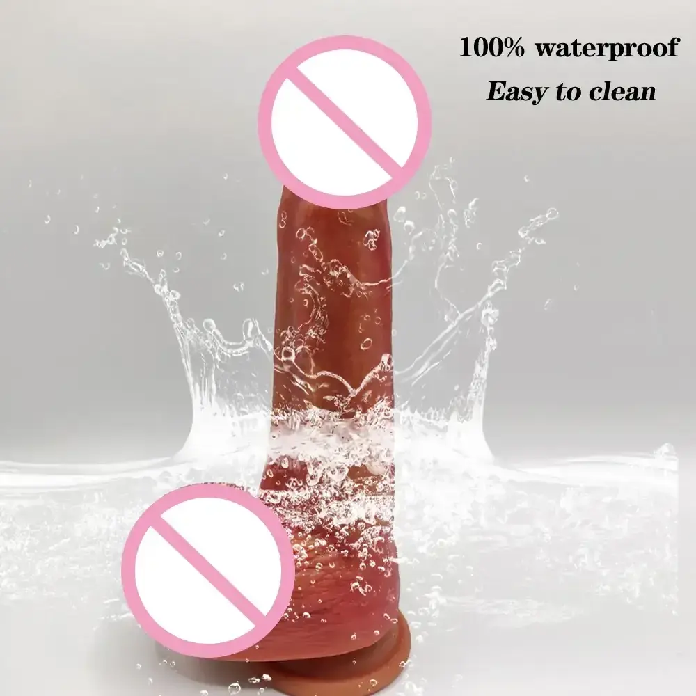 falo realista negro con venas cian