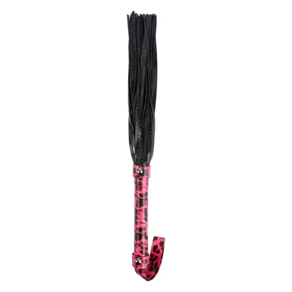flogger bdsm cuero pu dorado