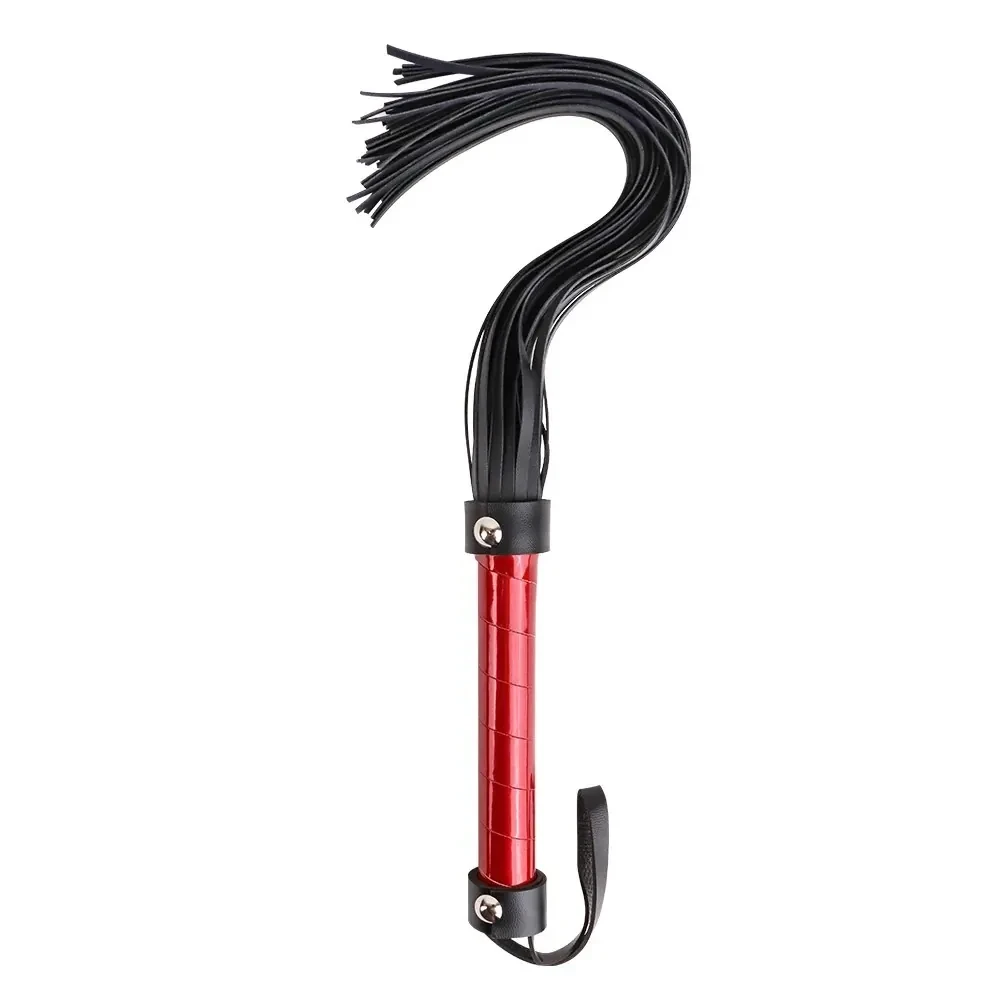 flogger bdsm cuero sintético púrpura