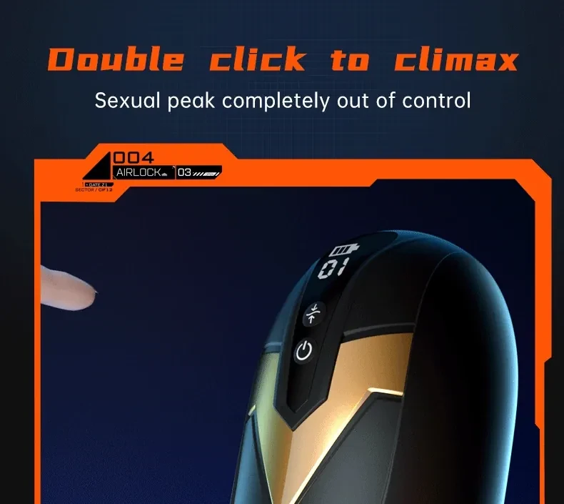 funda masturbatoria con empuje y calor