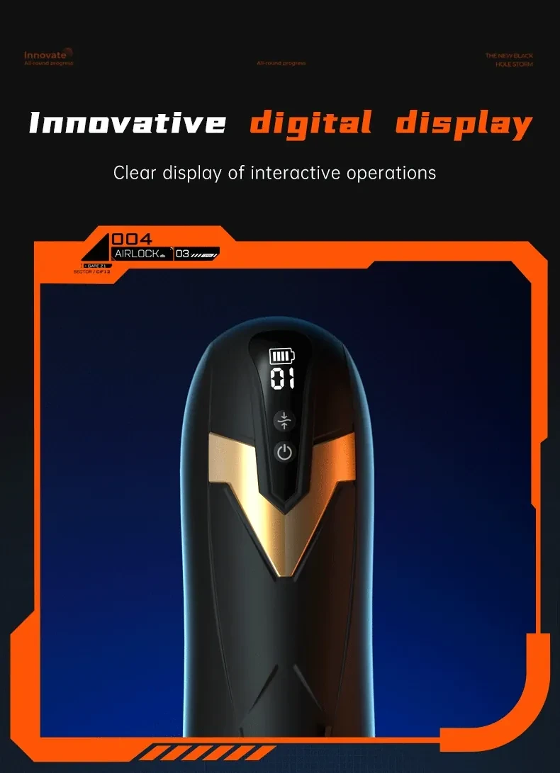 funda masturbatoria con pantalla lcd