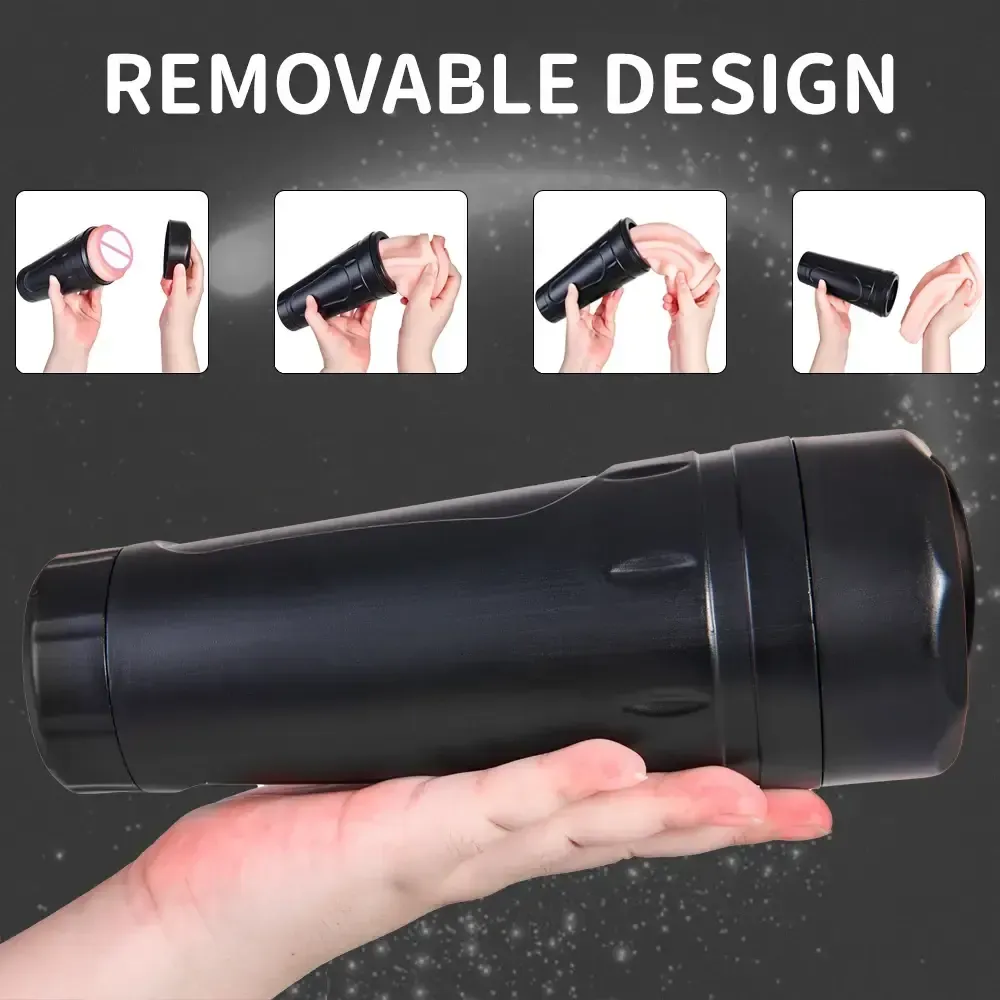 funda masturbatoria realista con textura