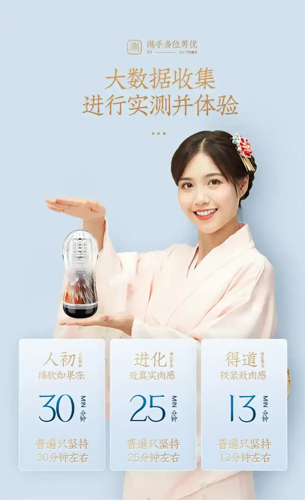 funda masturbatoria transparente con relieves