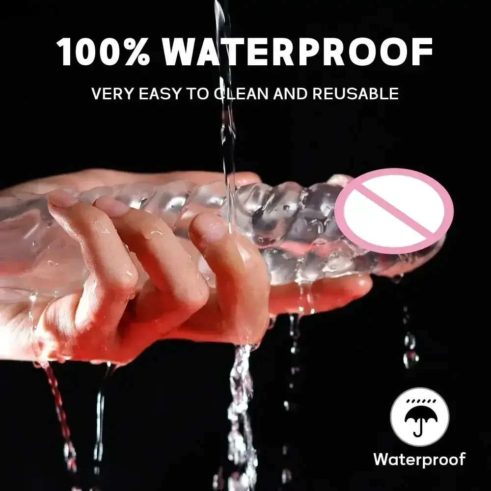 funda pene silicona con vibracion potente