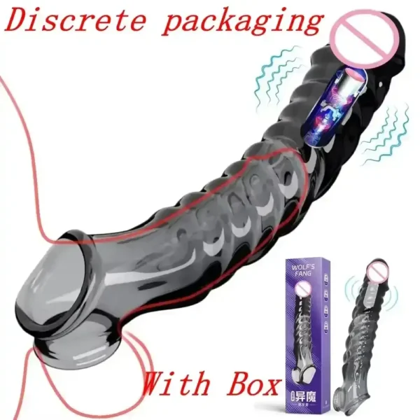 funda pene silicona médica texturizada