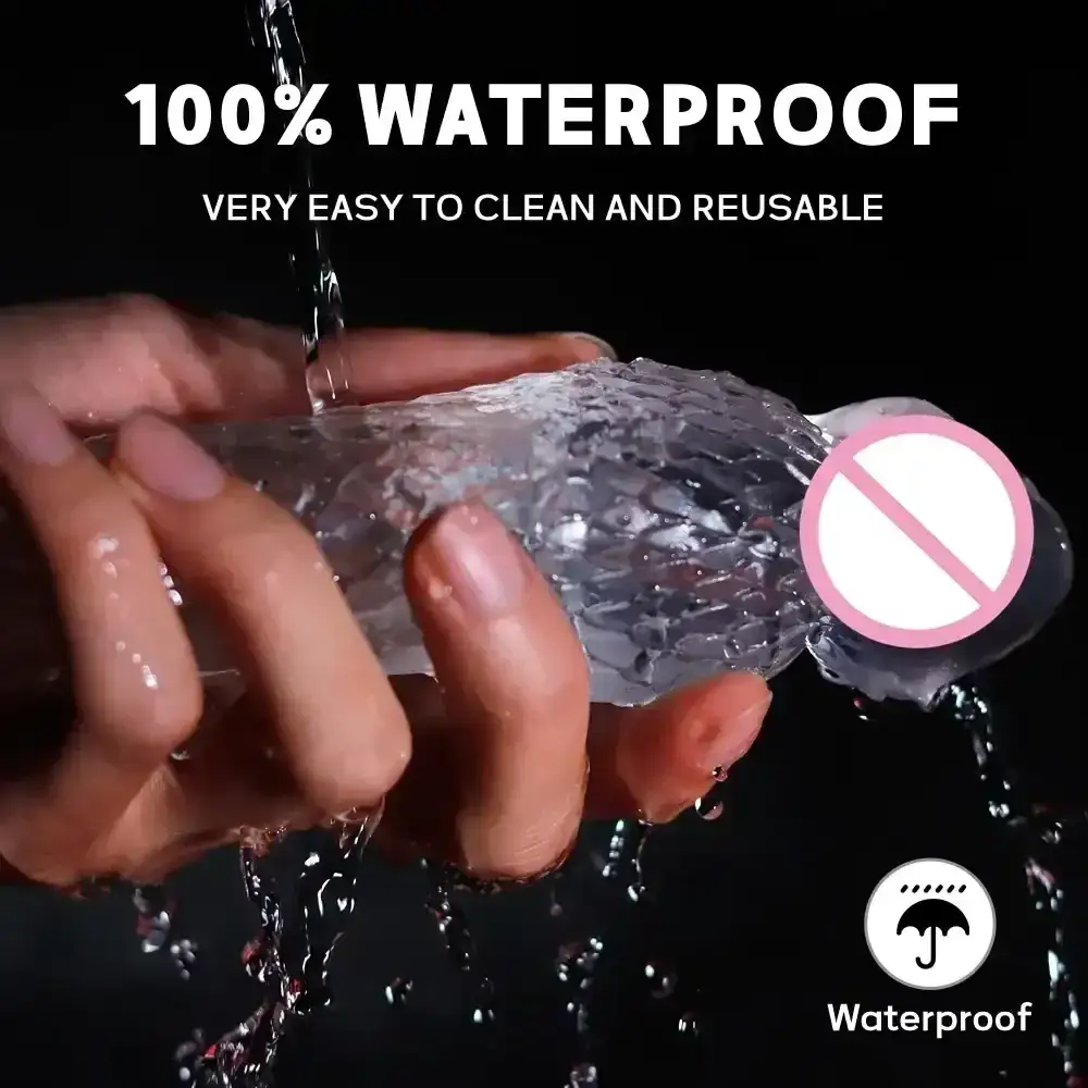 funda pene silicona medica vibrante