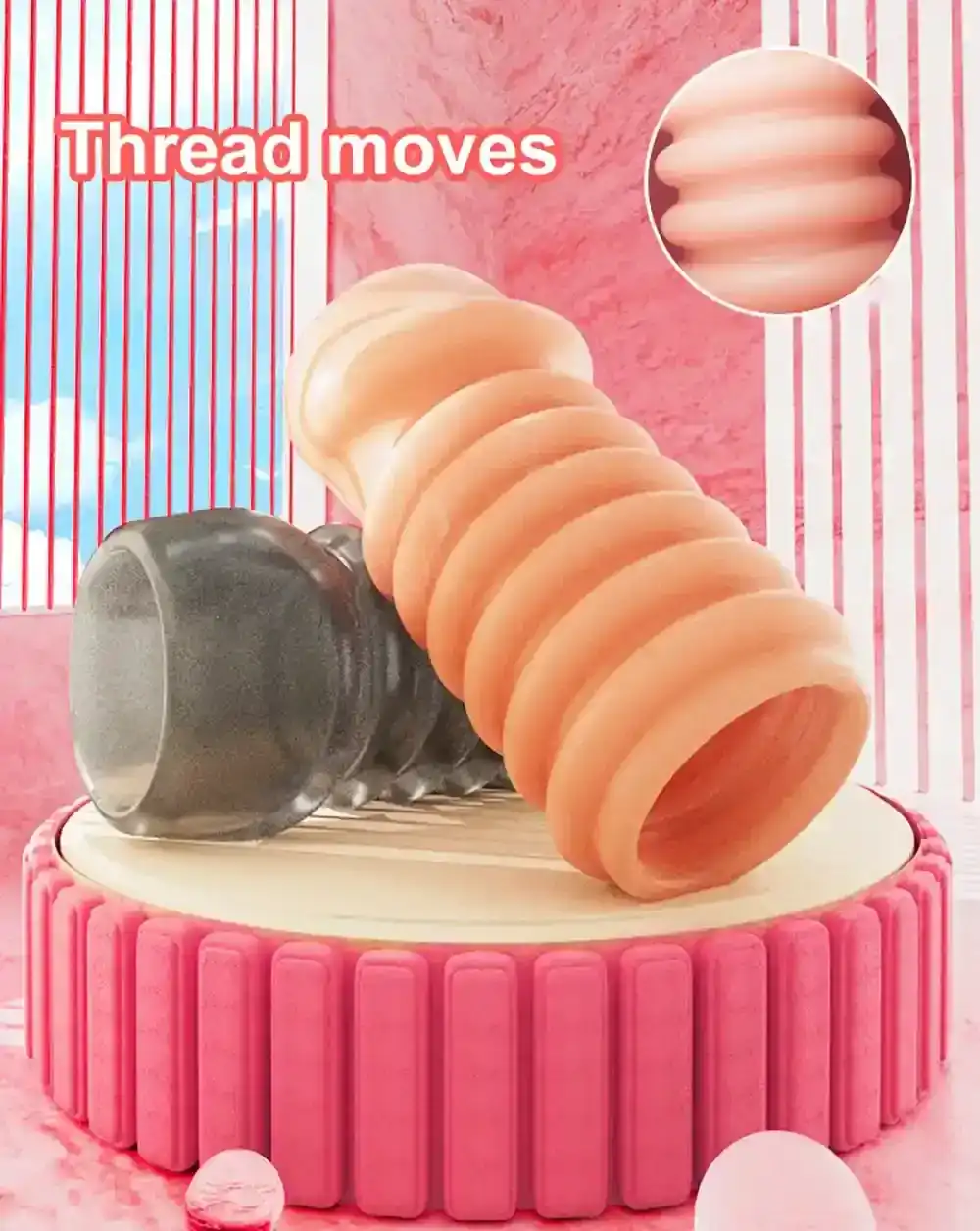 funda pene tpe con textura realista