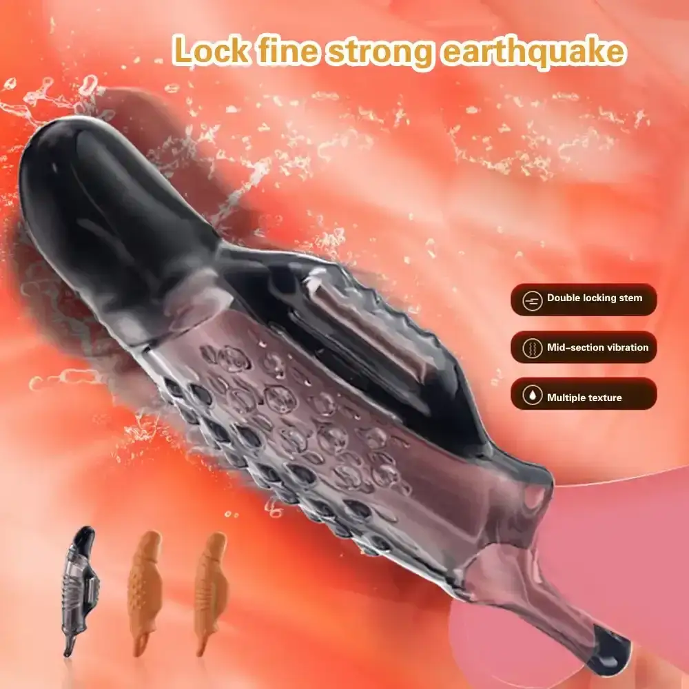 funda pene vibrante silicona impermeable