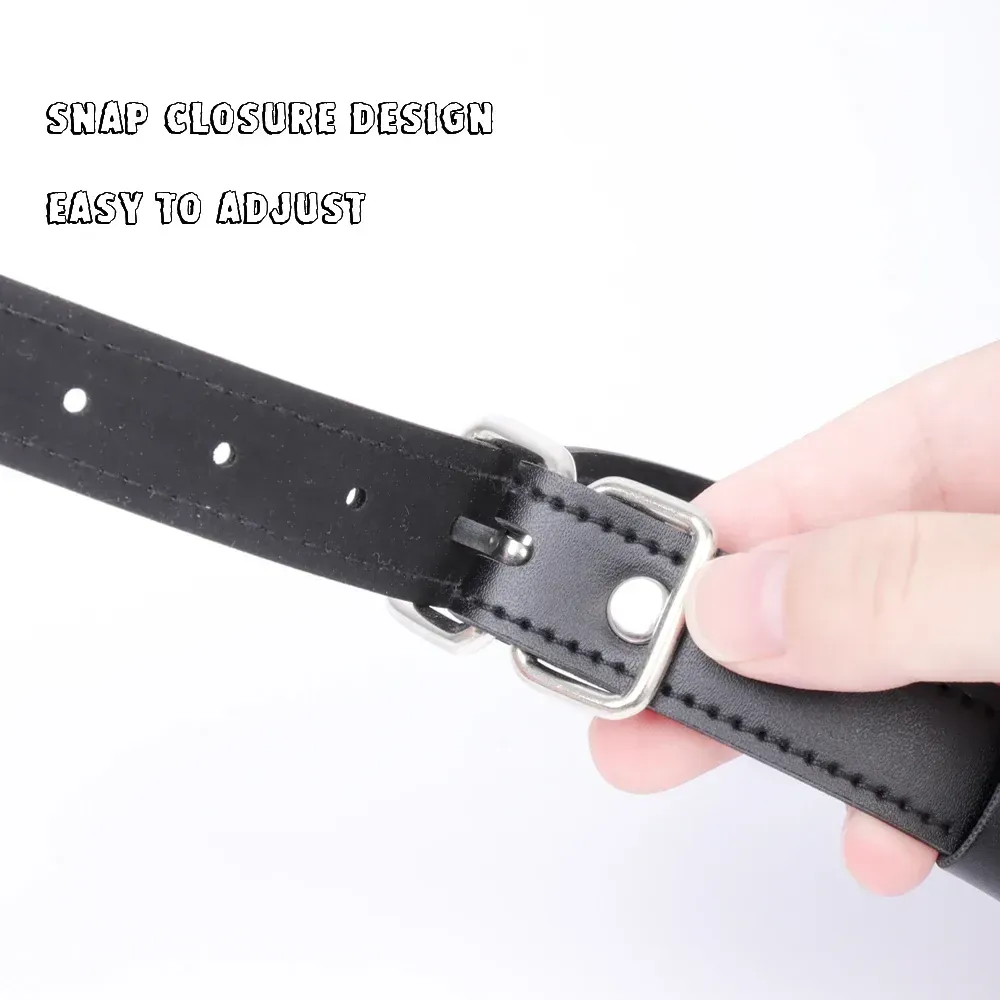 gargantilla bondage con aro metalico negro