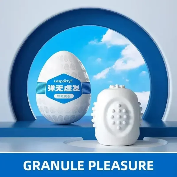 huevo masturbador tpe roscado granulado