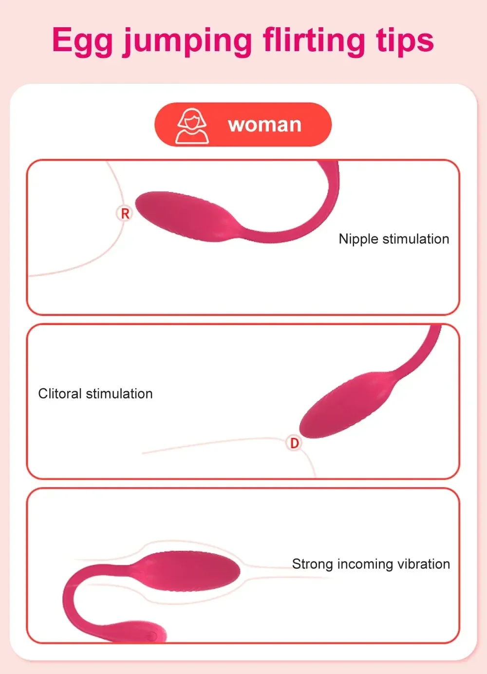 huevo vibrador punto g inalambrico