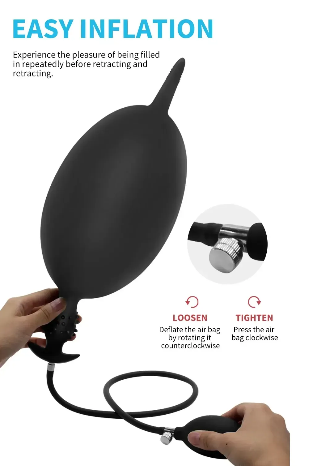 inflable plug anal para expansion