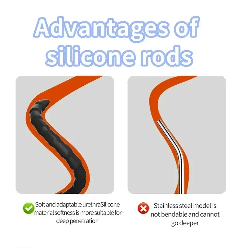 inserto uretral silicona hueco hombre