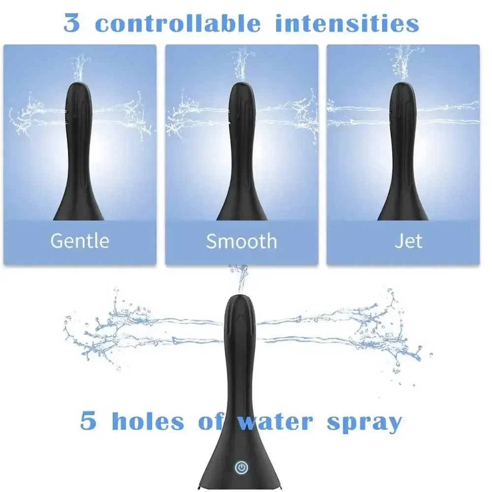 irrigador anal usb con flujo ajustable