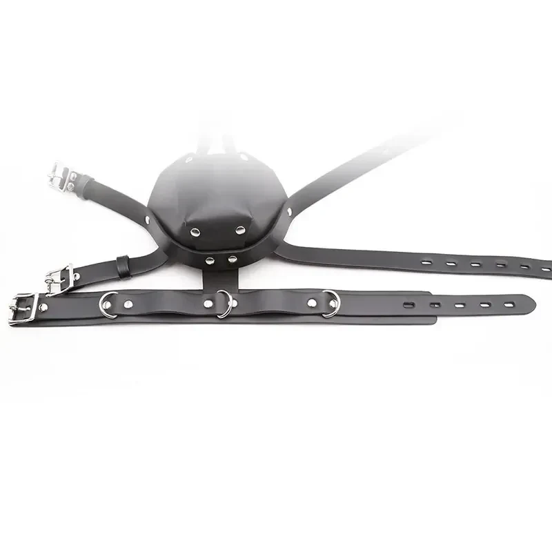 isensualflow es arnes bondage cuero pu con mordaza