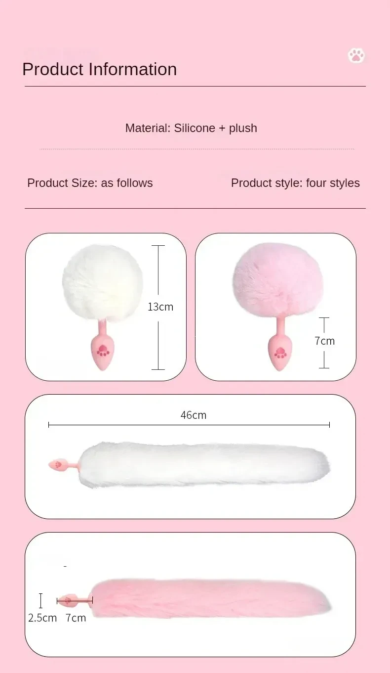 isensualflow es butt plug cola de zorro silicona