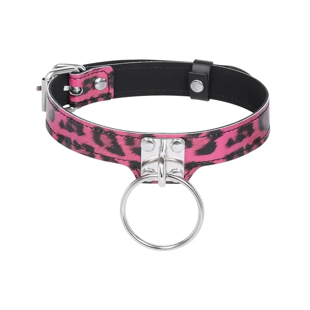 isensualflow es collar bdsm de cuero pu negro