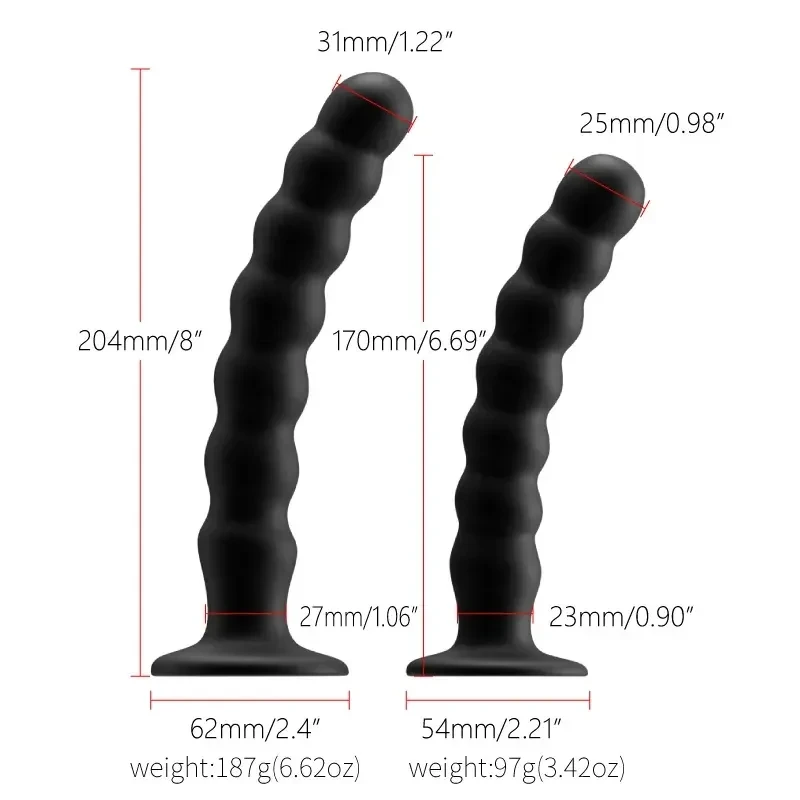 isensualflow es dildo anal silicona con cuentas