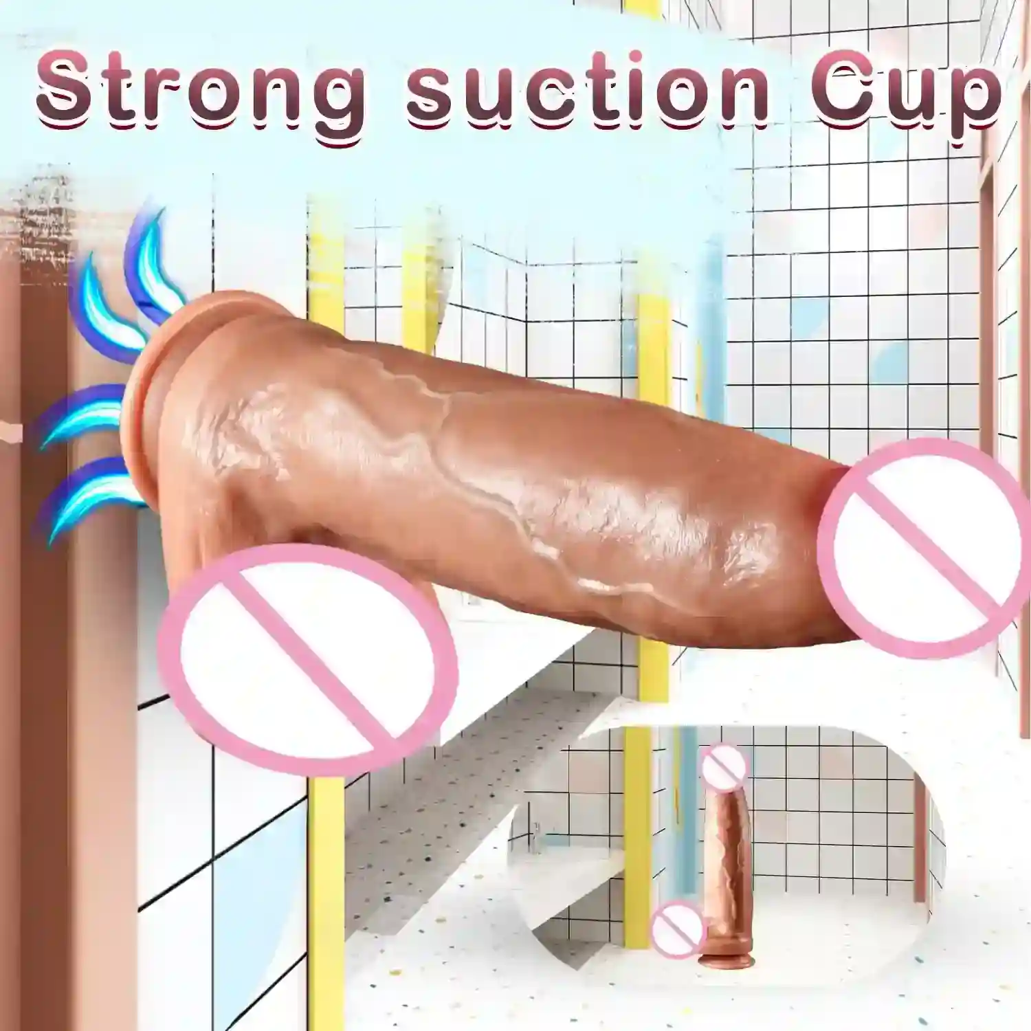 isensualflow es dildo anal silicona realista ventosa