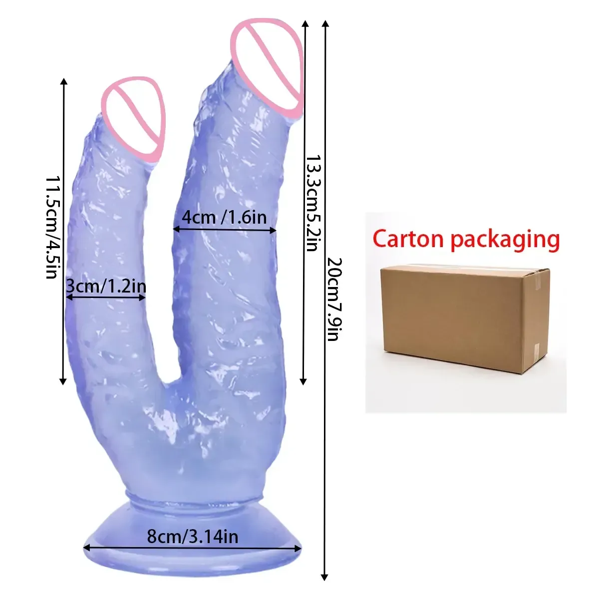 isensualflow es dildo doble realista con ventosa