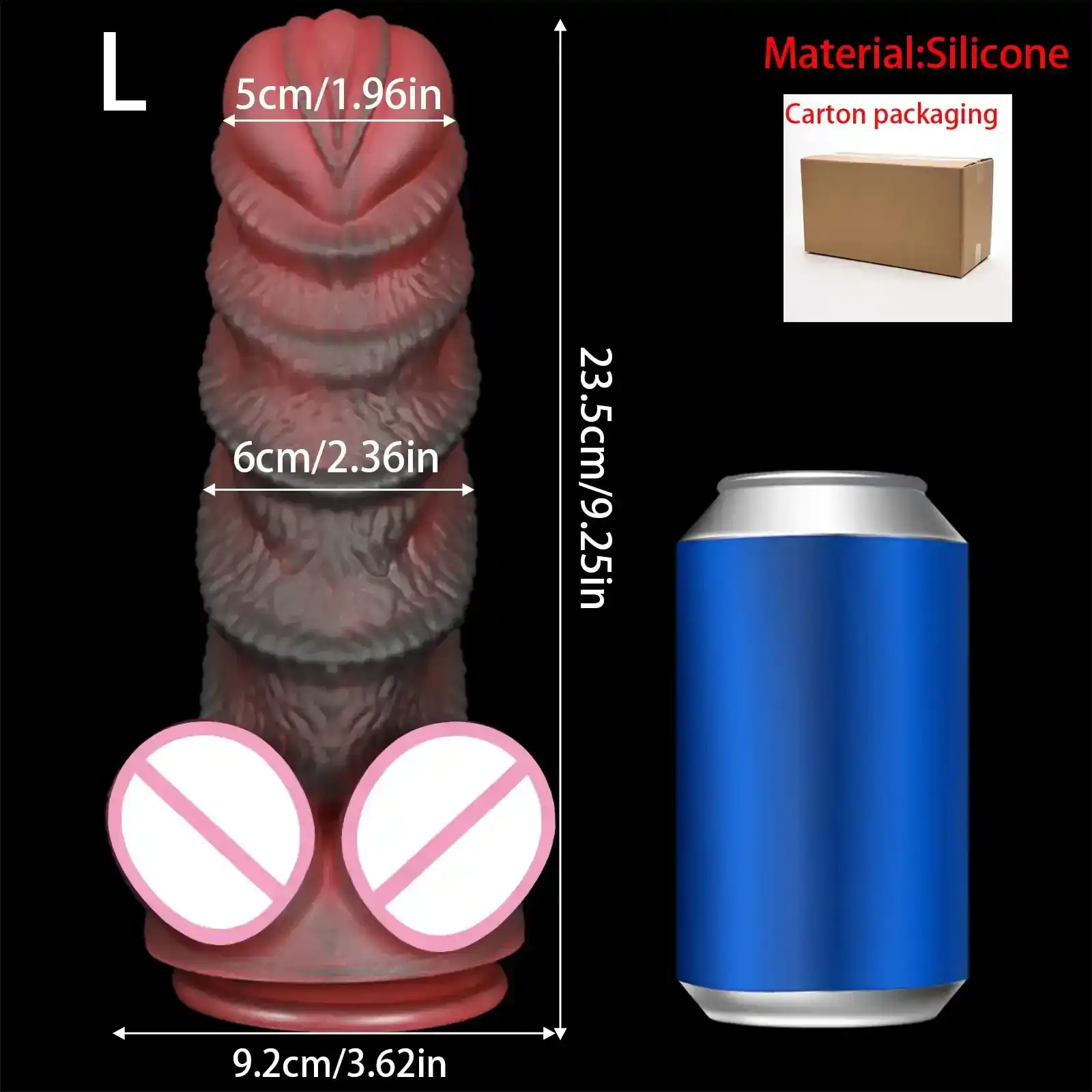 isensualflow es dildo grande con ventosa realista