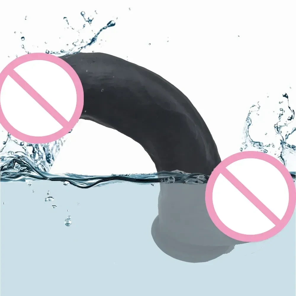 isensualflow es dildo negro grande para placer vaginal