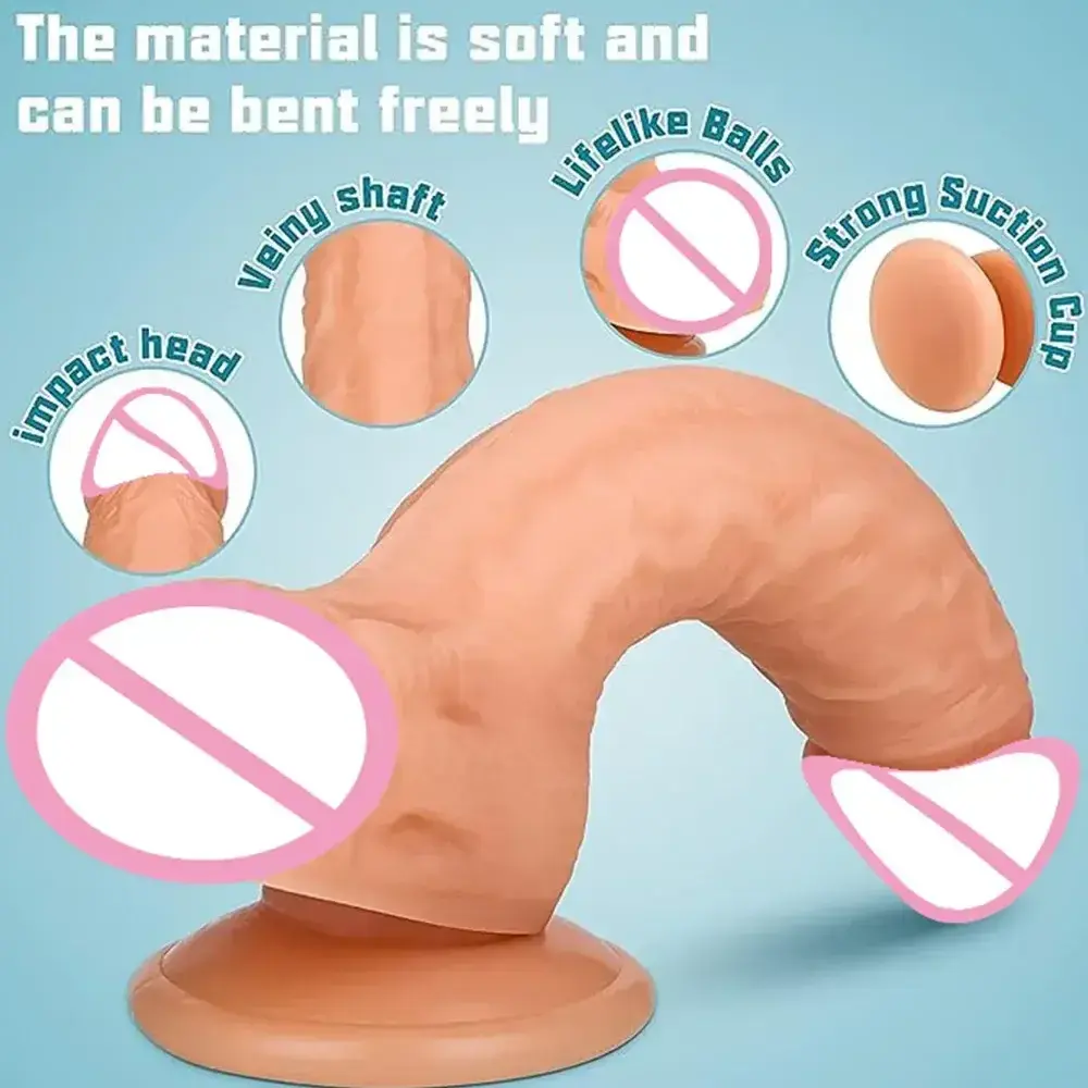 isensualflow es dildo pvc realista con ventosa