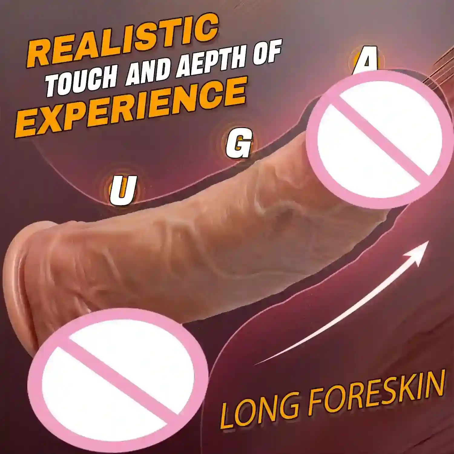 isensualflow es dildo realista con prepucio texturizado