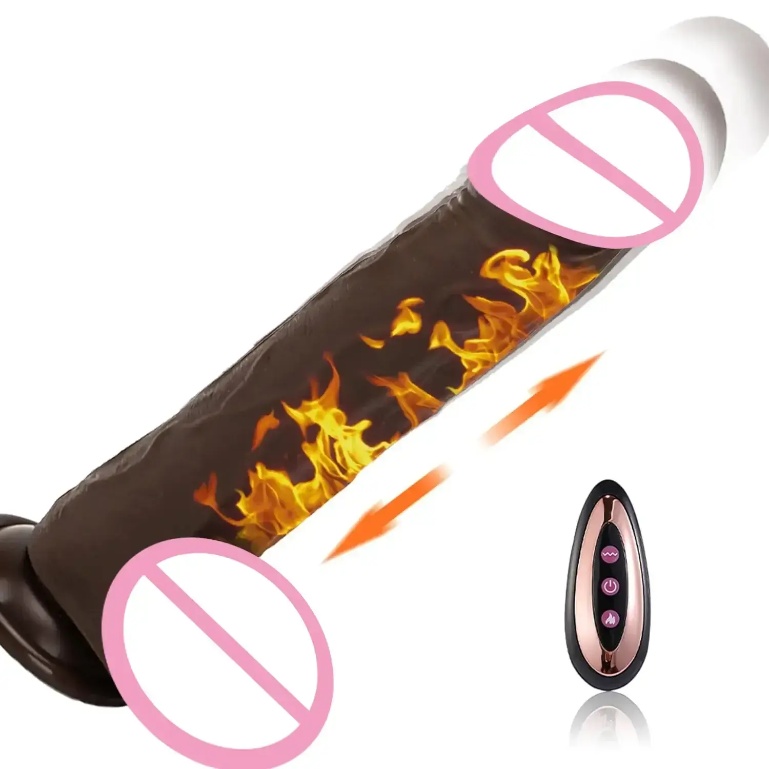 isensualflow es dildo realista telescopico con control remoto