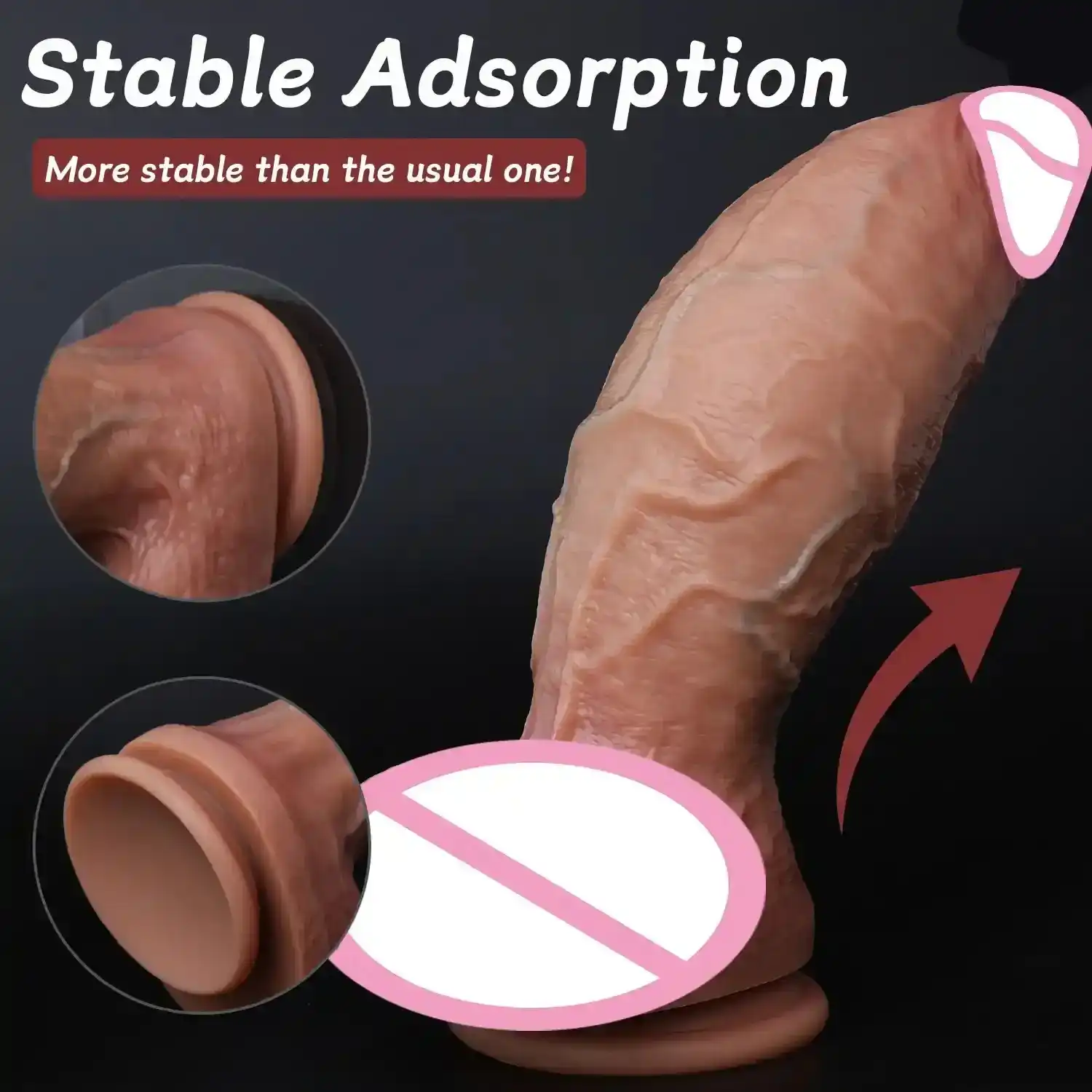 isensualflow es dildo realista xxl de silicona suave