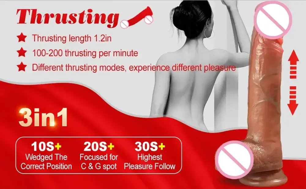 isensualflow es dildo telescopico realista de silicona medica