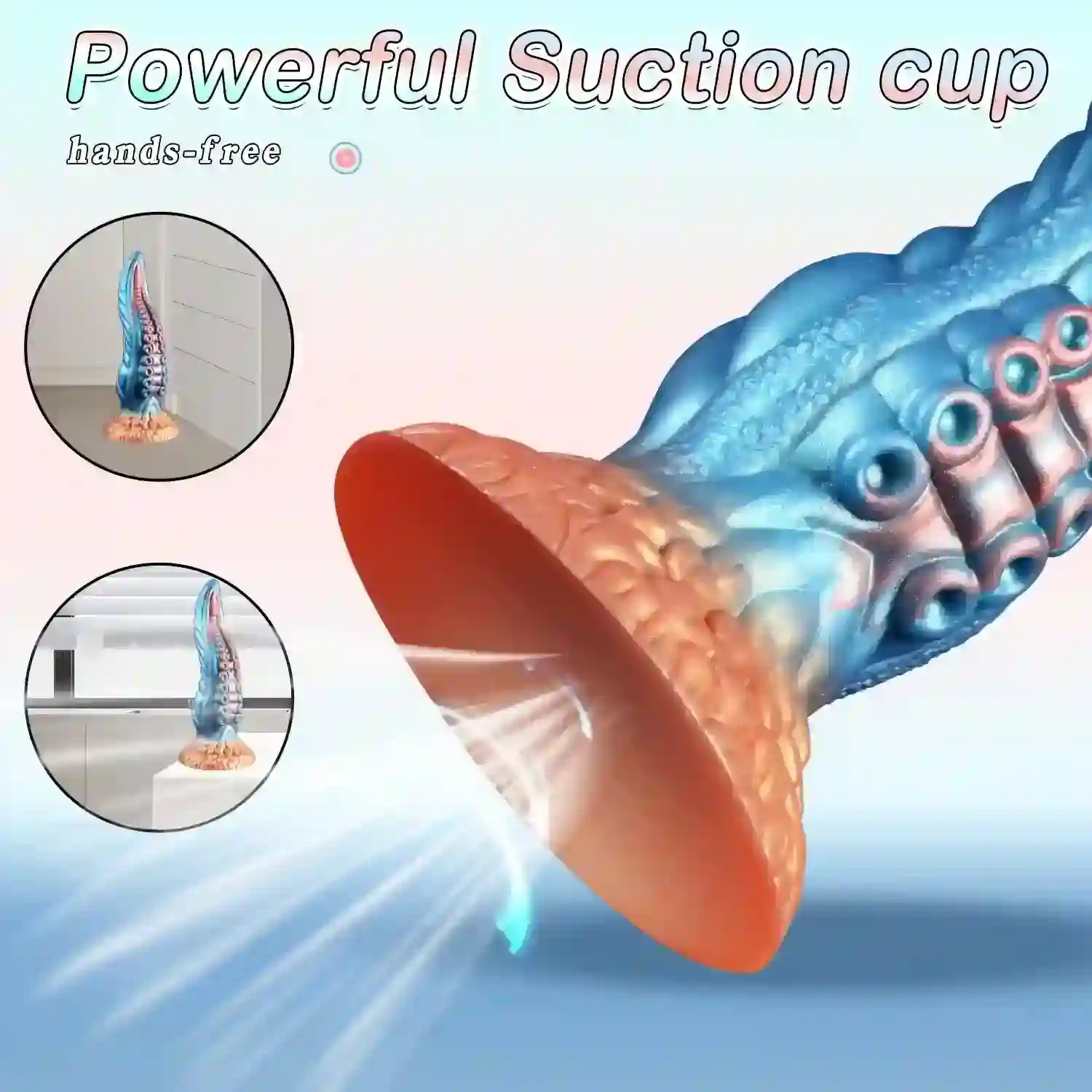 isensualflow es dildo tentaculo silicona suave con ventosa