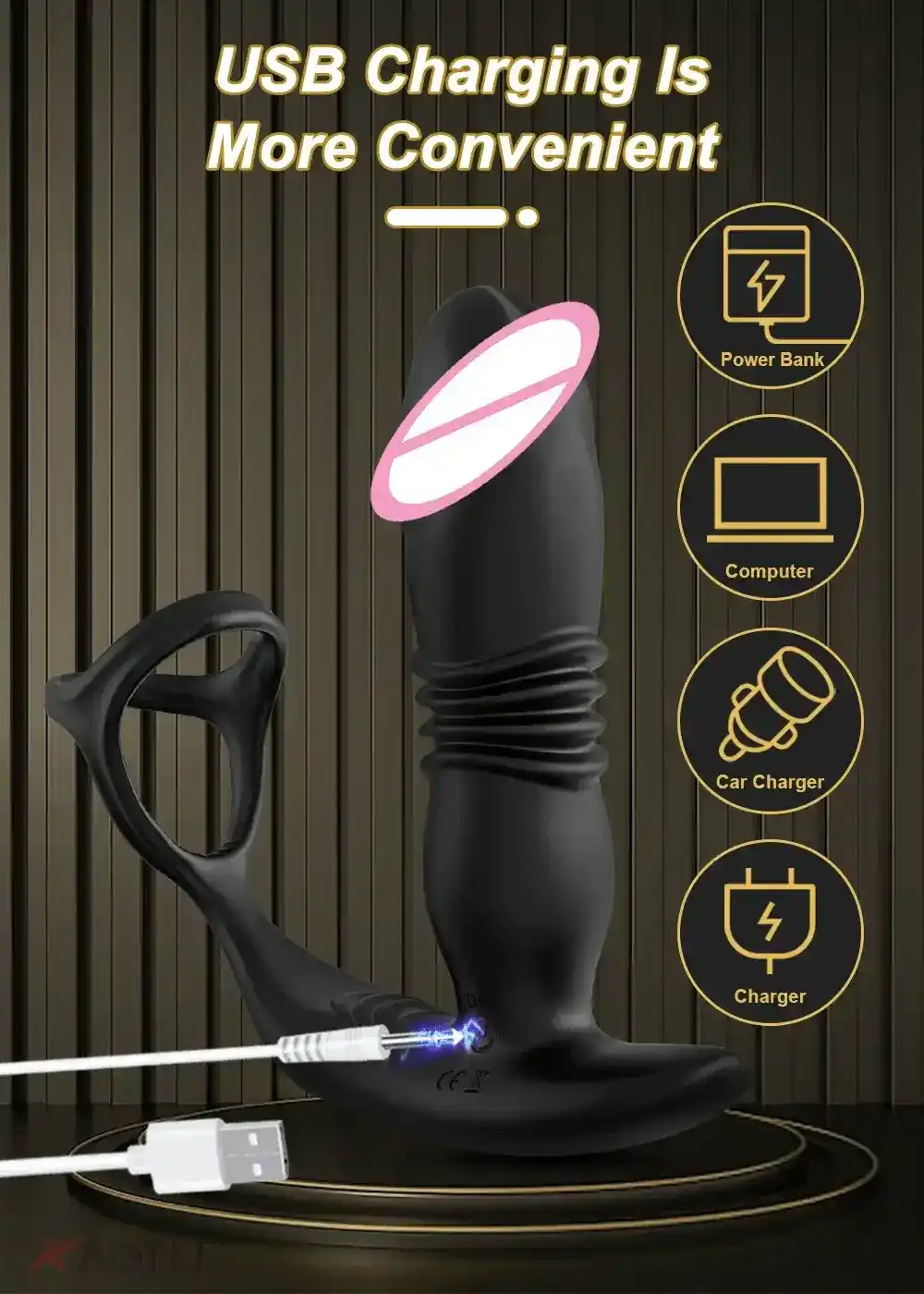 isensualflow es estimulador prostatico silicona suave recargable