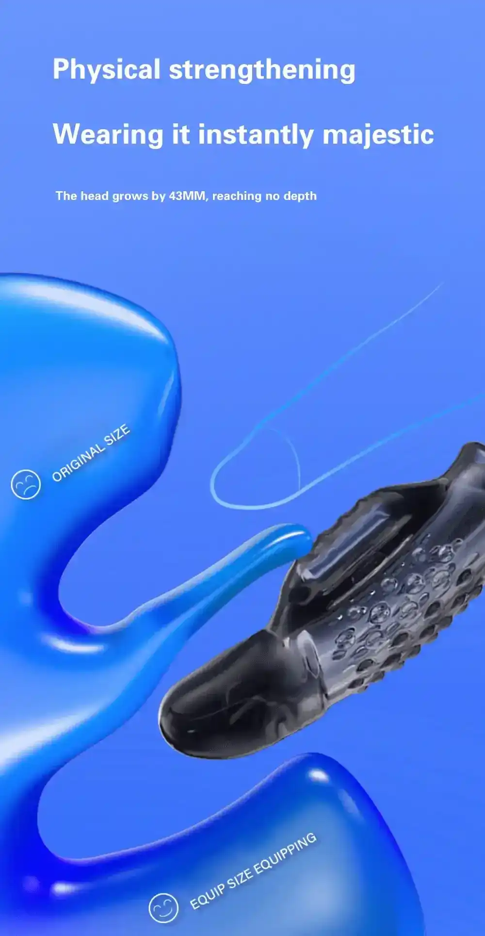 isensualflow es funda vibradora pene silicona texturizada
