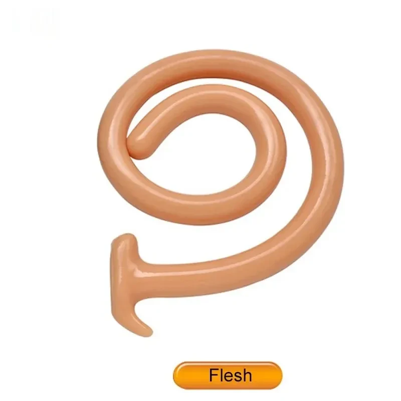 isensualflow es juguete anal pvc color carne profundo
