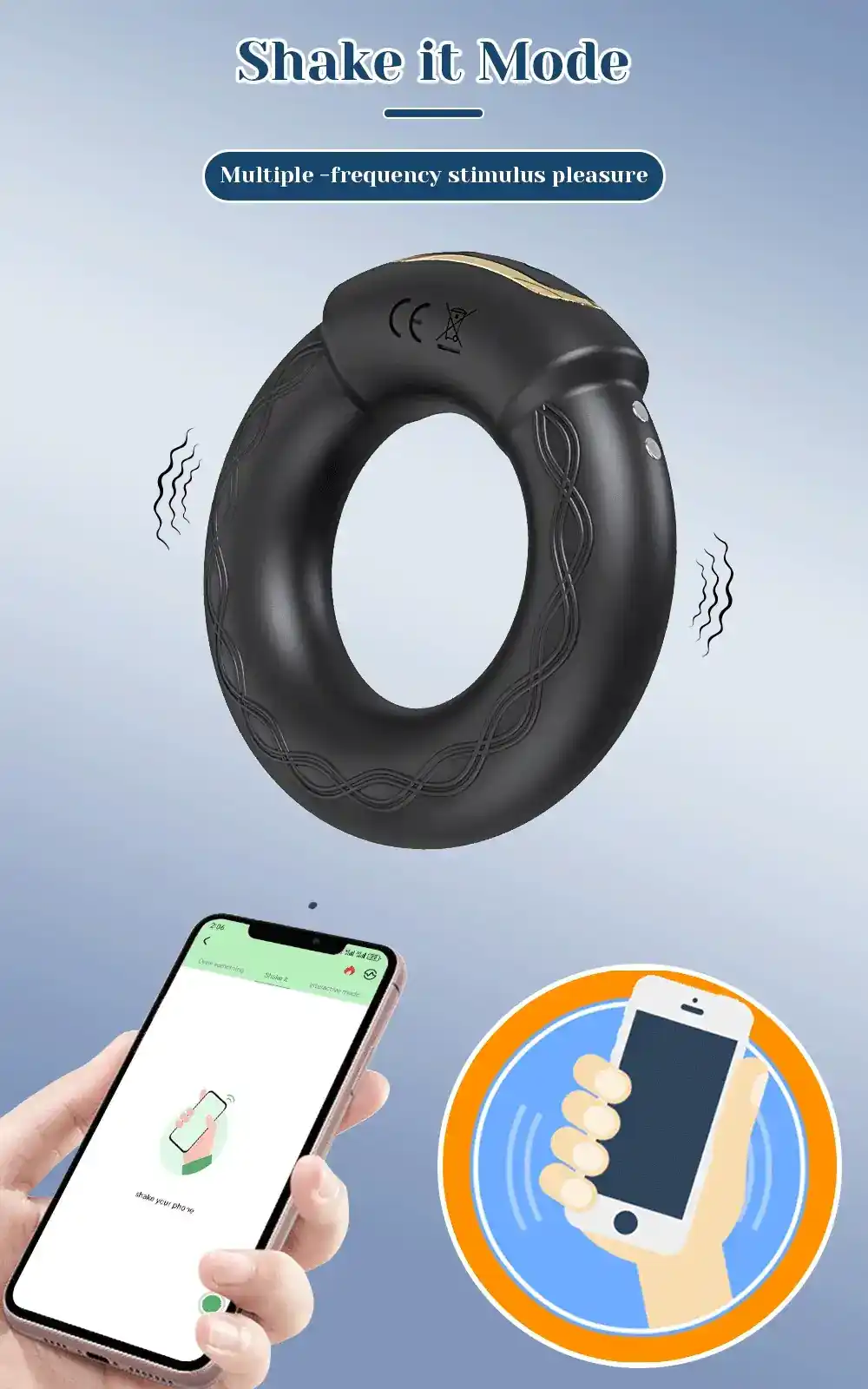 isensualflow es juguete para hombres anillo vibratorio