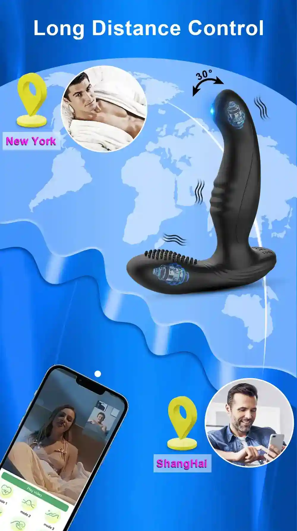 isensualflow es masajeador prostatico control remoto app