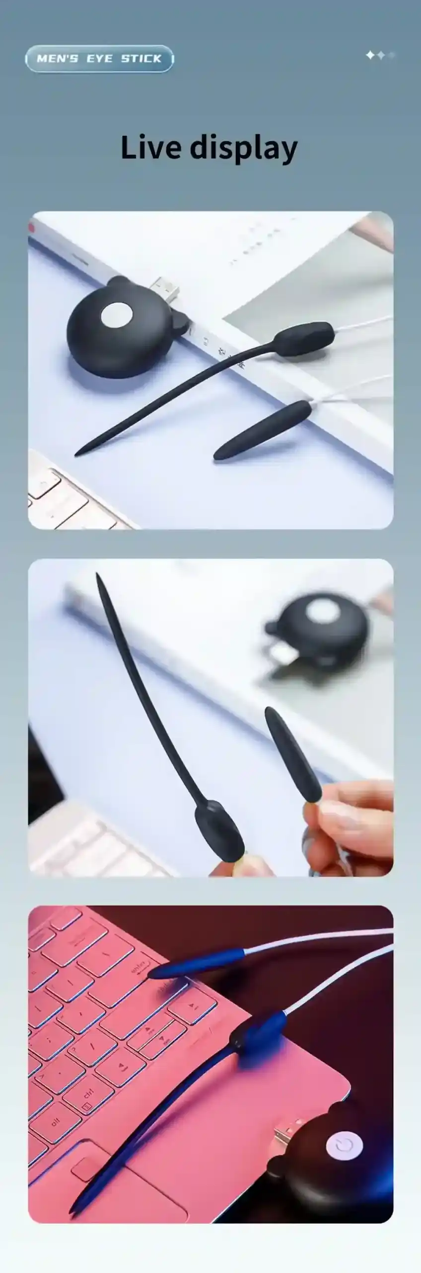 isensualflow es masajeador uretral ergonomico de silicona abs