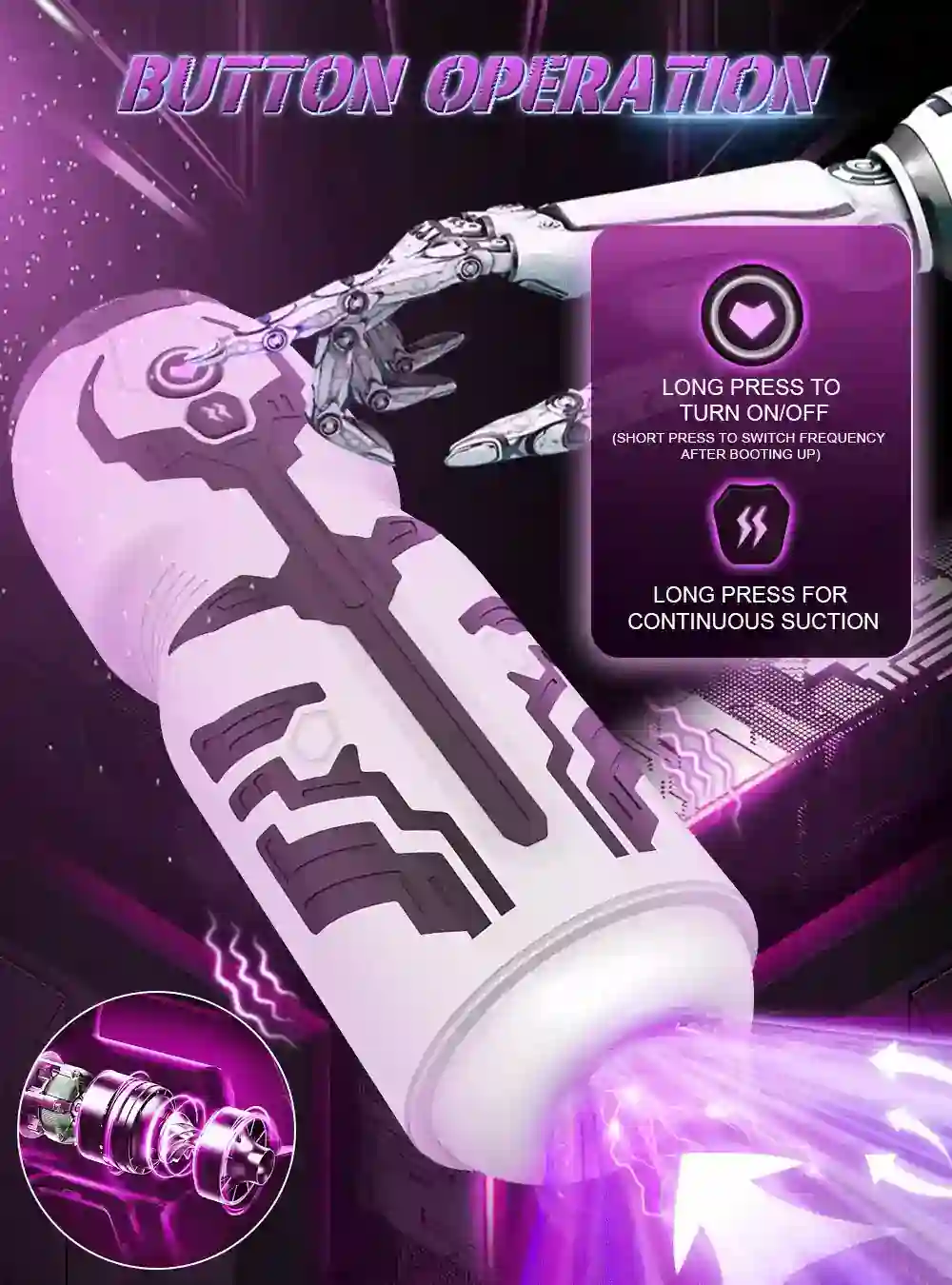 isensualflow es masturbador masculino copa silicona vibracion