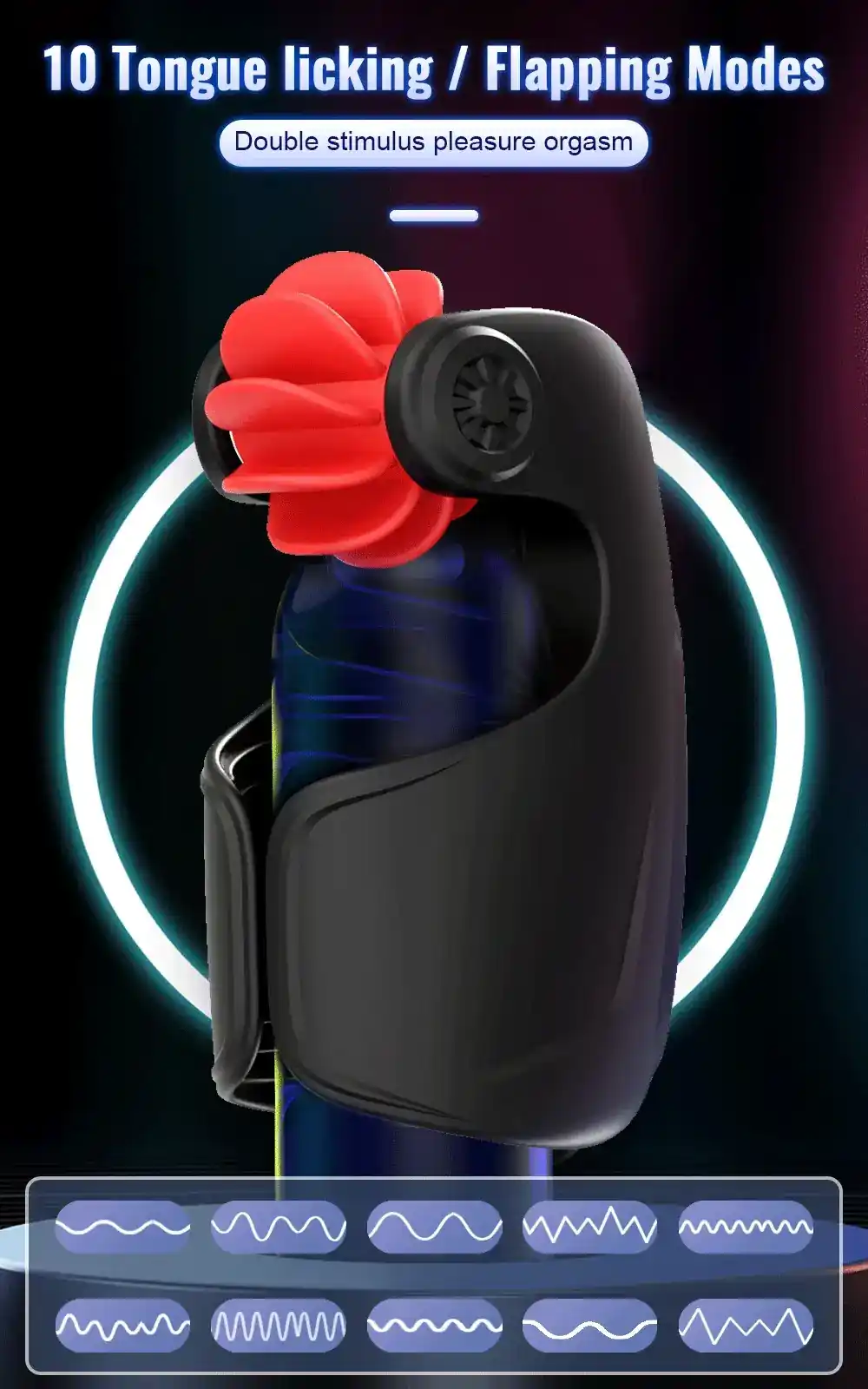 isensualflow es masturbador masculino vibracion silicona medica glande