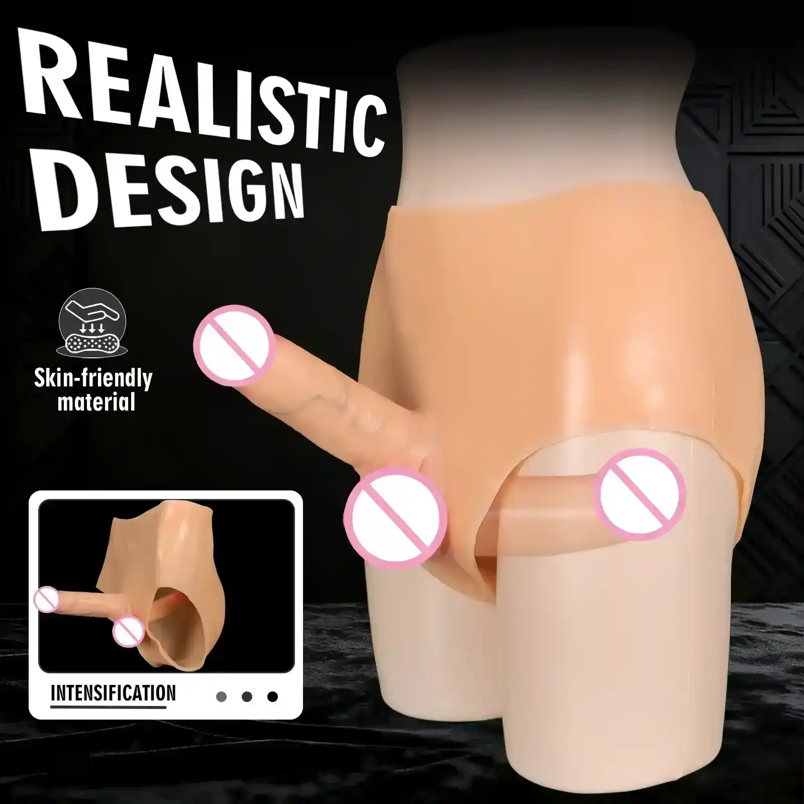 isensualflow es pantalon con doble dildo realista