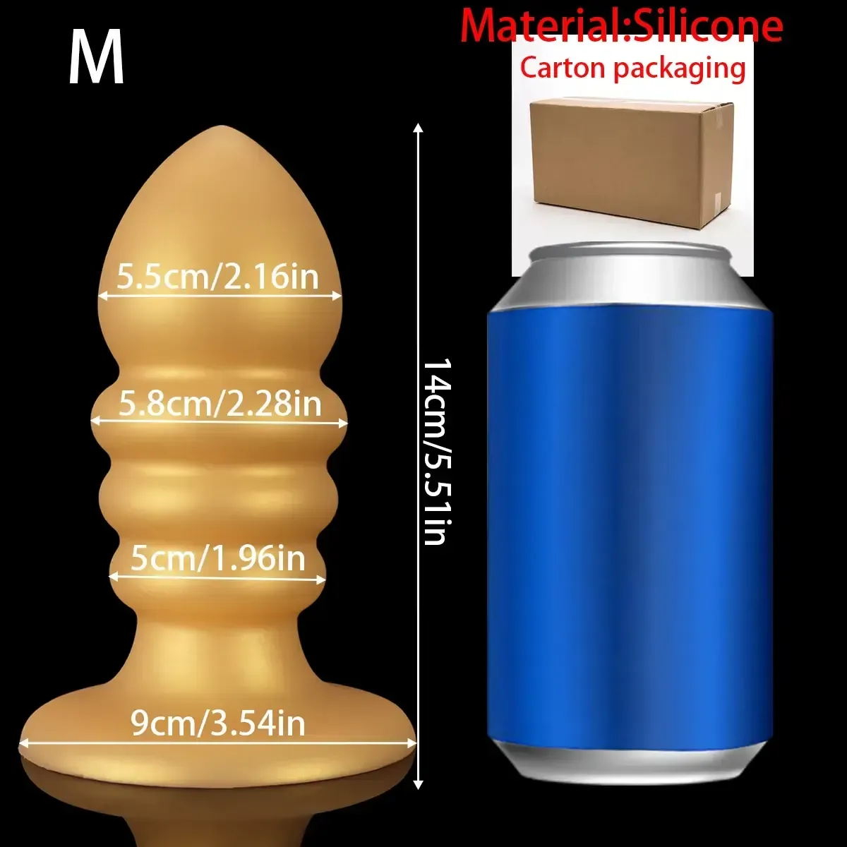 isensualflow es plug anal dorado de silicona